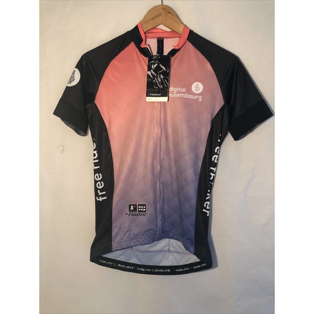 Nalini Short Sleeve Cycling Jersey Digital Luxembourg L NWT